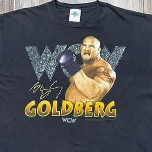 Vintage WCW Goldberg Wrestling T Shirt Black XL
